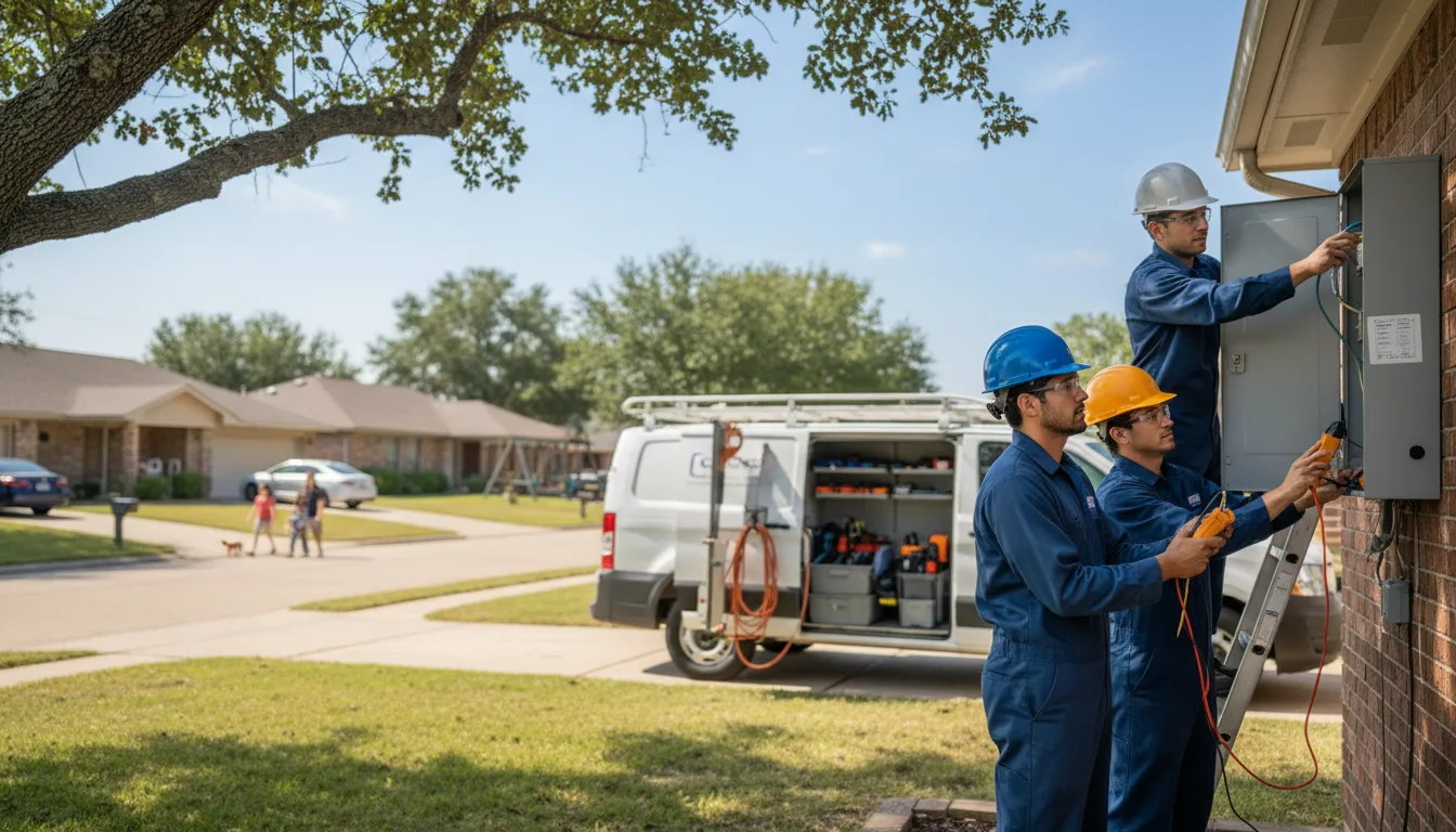 Certified electrician providing emergency electrical services in Leslie, WV